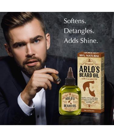 Arlo's Pro Growth Beard Oil - 2.5 oz Bergamot & Juniper | Promotes Beard Growth - International Shipping Available - Buy Online on GoSupps.com