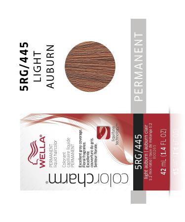 Wella ColorCharm Permanent Liquid Hair Color 5RG Light Auburn - Gray Coverage - Buy Online on GoSupps.com