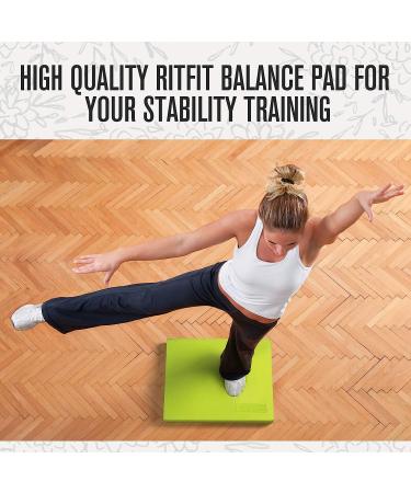 RitFit Balance Foam Pad - 2 TPE Non-Slip Mat for Fitness & Balance Exercises | Yoga, Physical Therapy, Knee Cushion | Blue - Buy Online on GoSupps.com