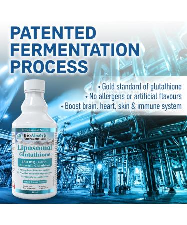 Liposomal Glutathione Liquid Supplement 40-Day Supply 450 mg Setria Reduced L-Glutathione (200 ml) - Buy Online on GoSupps.com