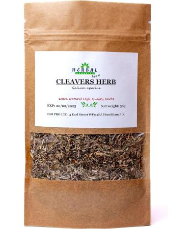 Cleavers Tea Cut Leaf 50g - Herbal Kidney UTI Support & Digestion - J. Przytulia Brand - Buy Online on GoSupps.com