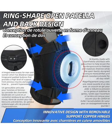 Dr. Brace Professional Knee Brace for Knee Pain Adjustable Hinged Knee Support with Removable Side Stabilizers Great Support and Stability for Arthritis Meniscus Tear Joint Pain Relief ACL PCL MCL Sport Large - Buy Online on GoSupps.com