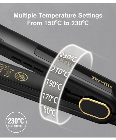 Terviiix 24K Titanium Pencil Hair Crimper - Mini Crimping Iron for Maximum Root Volume - Travel-Ready Dual Voltage 1/2 Inch - Buy Online on GoSupps.com