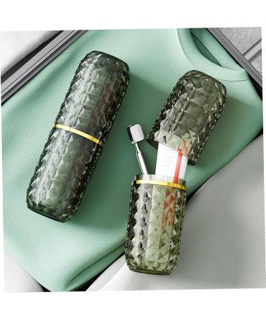 Buy Portable Toothbrush Travel Case - Double-Cup Holder Non-Slip Design for Trips Camping & School - Ideal Travel Accessory - Buy Online on GoSupps.com
