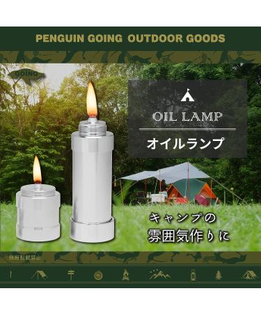Penguin Oil Lamp Tabletop Decor - 3.6 Height, Aluminum Construction, Lid & Sticker Included - Buy Online on GoSupps.com