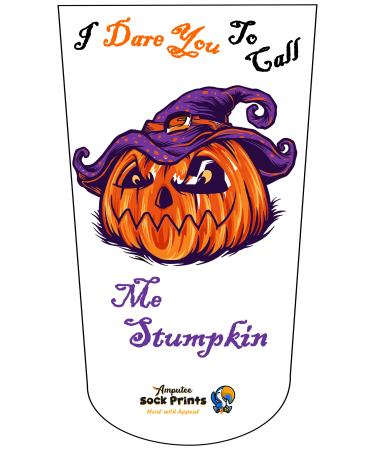 Heal with Appeal Amputee stump sock I Dare you to Call Me Stumpkin V1 3Ply stump sock