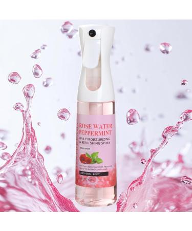 Rose Water and Peppermint Hair Scalp Moisturizing Spray with Castor Oil - For Natural Loc Care and Dreadlock Maintenance (10 oz) 10 Fl Oz (Pack of 1) - Buy Online on GoSupps.com