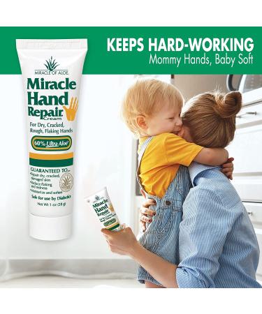 Miracle of Aloe Hand Repair Cream 3-Pack - 1 oz Each | Deep Moisturizing & Healing Balm - Buy Online on GoSupps.com