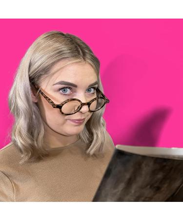 Moley London Round Reading Glasses 1.0x | Stylish Grey Tortoiseshell Readers for Men, Women, Unisex - Buy Online on GoSupps.com