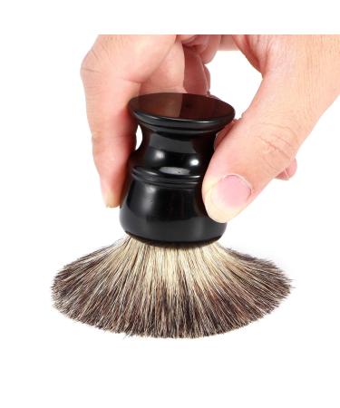 Beard Brush Black Shaving Brush Portable Hair Shaving Brush Men's Shave Brush Travel Facial Mens Shaving and Grooming Sets