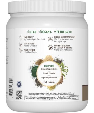 Garden of Life Organic Vegan Protein Powder 20g Plant Based Protein with Calcium D3 K2 MK-7 & Magnesium for Bone Strength Prebiotics & Probiotics for Digestion Brownie Bites Flavor 14 Servings - Buy Online on GoSupps.com