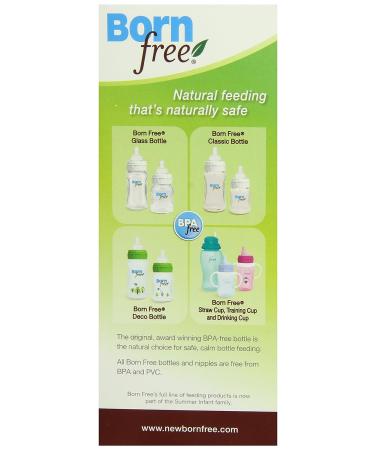 Born Free Glass Wide Neck 5oz Baby Bottle - BPA-Free - Buy Online on GoSupps.com