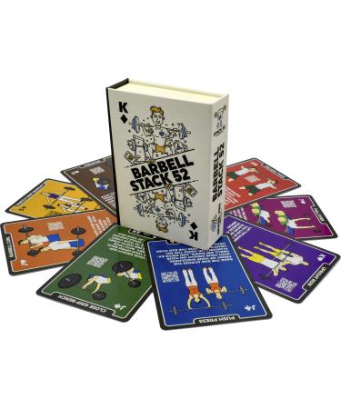 Stack 52 Langbar exercise cards for weightlifting playing card game video instructions (possibly not in German) bodybuilding strength training and crossfit workouts.Multicolored - Buy Online on GoSupps.com