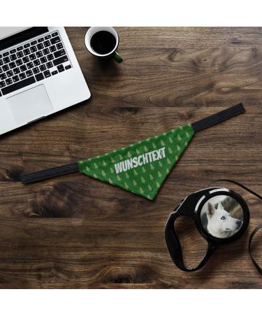Buy printplanet Dog Scarf with Custom Name - Trees Green Design - Medium Size for Stylish Pets - Buy Online on GoSupps.com
