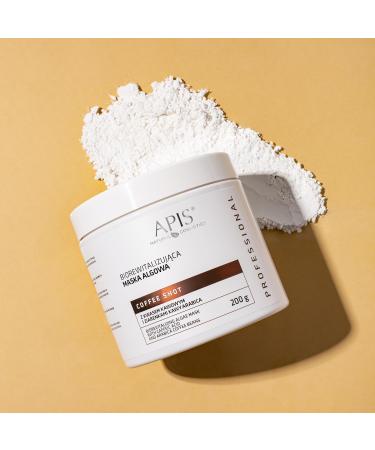 Apis Natural Cosmetics Apis Coffee Shot organic revitalizing algae mask coffee beans poppy seed extract panthenol for mature skin visible effects 200 g product - Buy Online on GoSupps.com