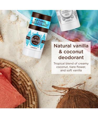 Lavanila Aluminum Free Natural Deodorant for Girls - Vanilla Coconut + Sport Luxe | Healthy Vegan Solid Stick (2oz - Buy Online on GoSupps.com