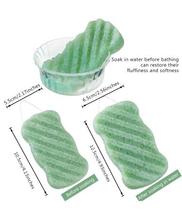 8 Piece Konjac Soft Bath Shower Sponge Set for Exfoliating Facial and Body Cleaning - Gentle Foam Loofah for Women, Men, and Kids - Buy Online on GoSupps.com