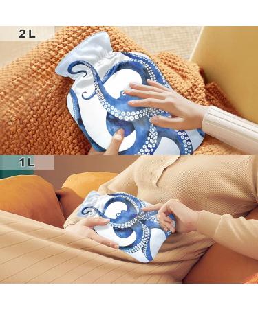Shop Octopus Hot Water Bottle 1L - BPA Free Small Hot Water Bag for Pain Relief Headaches & Neck Comfort - Ideal for International Shipping - Buy Online on GoSupps.com