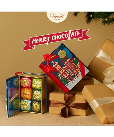 Venchi Mini Livre Bleu de No l avec Chocoviar Assortis avec Noisette du Pi mont dition Limit e 116 g Sans Gluten Sans Colorants ni Conservateurs Id e Cadeau - Buy Online on GoSupps.com