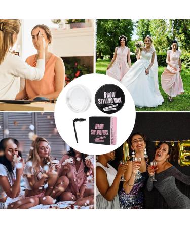  Obesntln Eyebrow wax gel eyebrow wax kit - Clear eyebrow wax and brush | Long-lasting waterproof eyebrow wax daily makeup eyebrow enhancer for - Buy Online on GoSupps.com