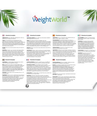 Vitamin B Complex High Strength - 1 Year Supply - 365 Vegan Tablets - 8 B Vitamins, Vitamin C, Folic Acid, Biotin, One-A-Day Supplement - Buy Online on GoSupps.com