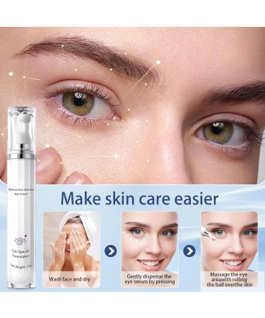Eye Cream Anti-Aging for Dark Circles & Puffiness Caffeine Retinol Peptide Complex & Panthenol 360 Roller Instant Moisturizing Serum Lavender Scent 20 ml - Buy Online on GoSupps.com