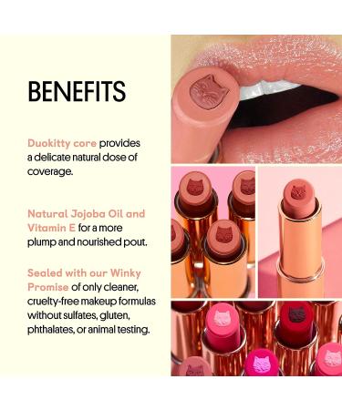 Winky Lux Purrfect Pout Lip Stain - Semi-Sheer Finish Natural Lipstick - Buy Online on GoSupps.com