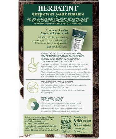  Herbatint Herbatint 5D Permanent Hair Colour Gel Light Golden Brown 170ml Ammonia-free optimal grey coverage vegan formula with 8 organic plant extracts - Buy Online on GoSupps.com