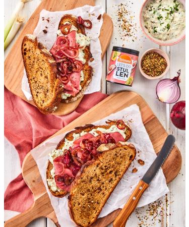 Ostmann Gew rzen Stullen Topping | Crunchy Roasted Sesame & Smoked Salt | Eco-Friendly Metal Can | Perfect for Sandwiches & Butter Bread - 55g - Buy Online on GoSupps.com