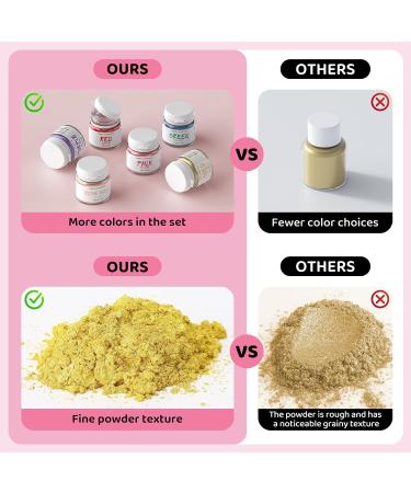 Wwtop Edible Glitter - 3g x 6 Colors Tasteless Food Glitter for Drinks Chocolate Cakes & Cocktails - Buy Online on GoSupps.com