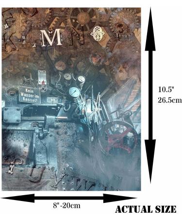 Steampunk Mulberry Rice Paper 8x10.5 inch - 6 Unique Images, 30gsm Fibrous Paper for Decoupage & Mixed Media Crafts - Buy Online on GoSupps.com