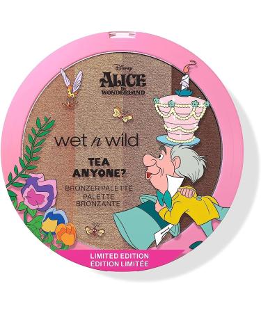 Wet n WIld Alice in Wonderland Tea Anyone Makeup Bronzer Palette Including 4 Sun-kissed Warmth Shades Blendable Shades for Buildable Makeup's Radiant Soft-Focus Effect - Buy Online on GoSupps.com