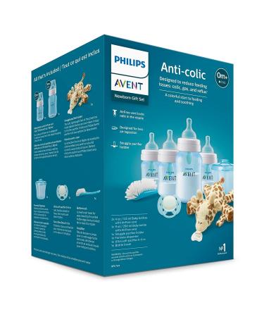 Philips Avent Anti-Colic Baby Bottle Newborn Gift Set Blue - SCD307/03 - Buy Online on GoSupps.com
