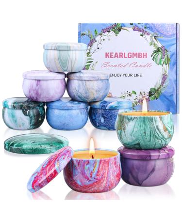 Scented Candles Gifts Set for Women Aromatherapy Candles for Home Scented 9 Pack Natural Soy Wax Candles Gift Set Bath Spa Meditation for Birthday Mother's Day Christmas Valentine's Day Set of 9