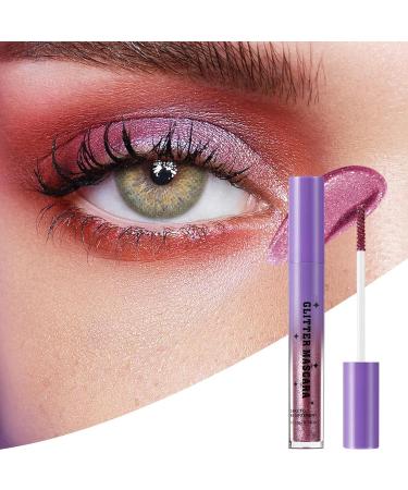 Glitter Mascara for Women | Waterproof Mascara - Lengthens and Curls Eyelashes Makeup for Evening Wedding Stage - Buy Online on GoSupps.com