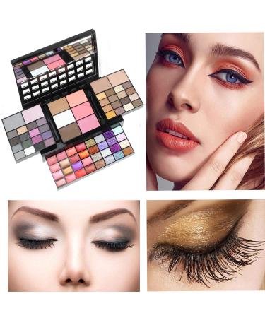 TRIEtree All In One Makeup Kit - 74 Colors Eyeshadow Palette, Lipstick, Glitter, Blush for Teenagers & Women - Buy Online on GoSupps.com