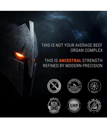 Ironclad Nutrition Beef Organ Supplement for Men - 100% Grass Fed Gluten-Free Bull Complex for Men s Health - Freeze Dried Ancestral Bovine Superfoods for Vital Energy, Immunity Support - 120 Capsules - Buy Online on GoSupps.com