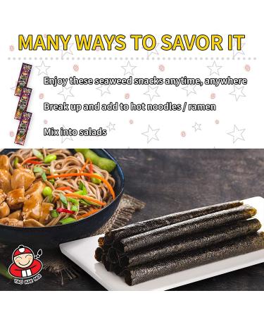 Tao Kae Noi BBQ Grilled Seaweed Snacks | Healthy Nori Rolls for Kids & Adults | 6 Pack 3g Bags - Buy Online on GoSupps.com