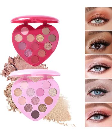 LXZJJM 12-Color Matte Eyeshadow Palette for Artistic Makeup and Parties - Smooth Creamy Formula Easy to Apply and Remove - Neutral Tones 82.5 g/2.91 oz. (02#) - Buy Online on GoSupps.com