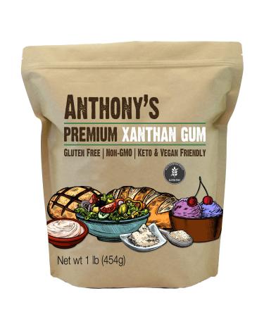 Anthony's Xanthan Gum, 1 lb, Batch Tested Gluten Free, Keto Friendly, Product of USA 1 Pound (Pack of 1)
