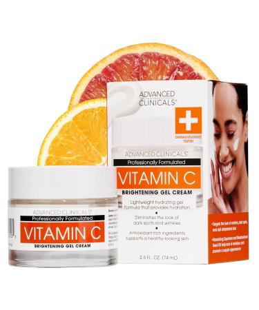 Advanced Clinicals Retinol Firming Cream + Retinol Travel Size Firming Cream + Vitamin C Brightening Face Gel Cream Set - Buy Online on GoSupps.com