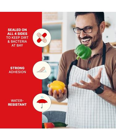 Elastoplast Plastic Water-Resistant Bandages for Small Wound Care and First Aid Kit Discreet Size Strong Adhesion Repel Water and Dirt Bacteria Shield First Aid Supplies 50 Spots Beige 50 Strips - Buy Online on GoSupps.com