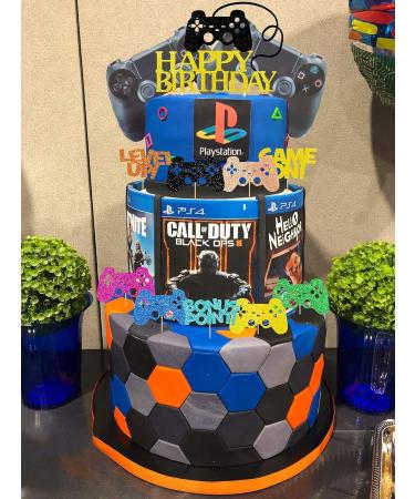 37 Pcs Video Game Controllers Cupcake Toppers Gamer Cake Topper Decoration Video Game Cupcake Topper Supply for Kids Gaming Themed Birthday Party Supplies Favors - Buy Online on GoSupps.com