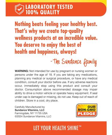 Sundance Melatonin 10mg with Ashwagandha | 50 Capsules | Extra Strength | Non-GMO & Gluten Free Supplement - Buy Online on GoSupps.com