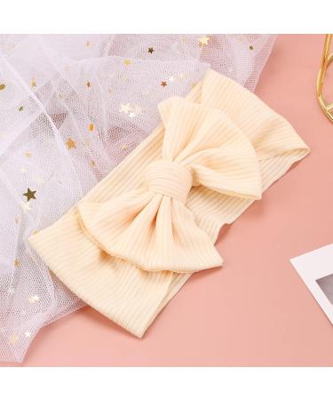 Makone Baby Girl Headbands - 6 Pack of Soft and Stretchy Turban Bows in Green for Newborns and Toddlers - Buy Online on GoSupps.com