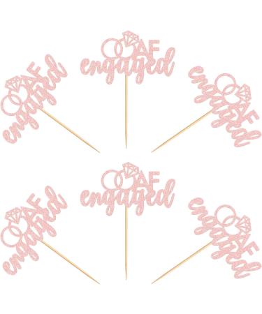 Ercadio 24 Pack We're Engaged Cupcake Topper Pink Glitter Wedding Engagement Cupcake Picks We re Engagement Cupcake Picks for Bridal Shower Wedding Theme Party Cake Decor Supplies Z-engaged Pink - Buy Online on GoSupps.com