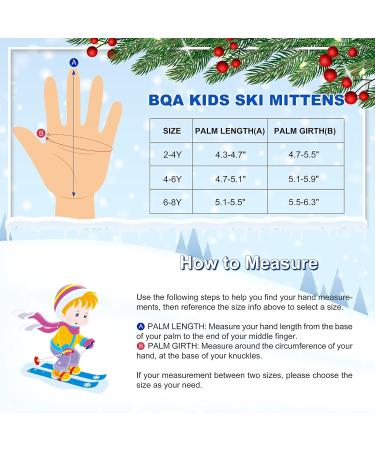 BQA Children's Ski Gloves - Waterproof & Windproof Thermo Warm F ustlinge for Boys & Girls (2-8 Years) - Navy - Buy Online on GoSupps.com