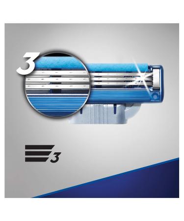 Gillette Mach3 Turbo Replacement Blades - 12 Pack for Men's Razors | Blades Harder Than Steel | Buy Internationally - Buy Online on GoSupps.com