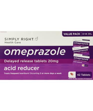 Member's Mark Omeprazole Acid Reducer 3-14 Tablet Cartons for a Total of 42 Tablets