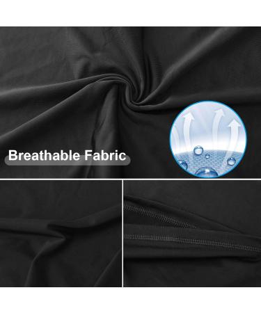 sheenwang Adjustable Neck Gaiter Mask for Men, Women, Boys - Balaclava Bandana Cover (2 Pack) Black - Buy Online on GoSupps.com